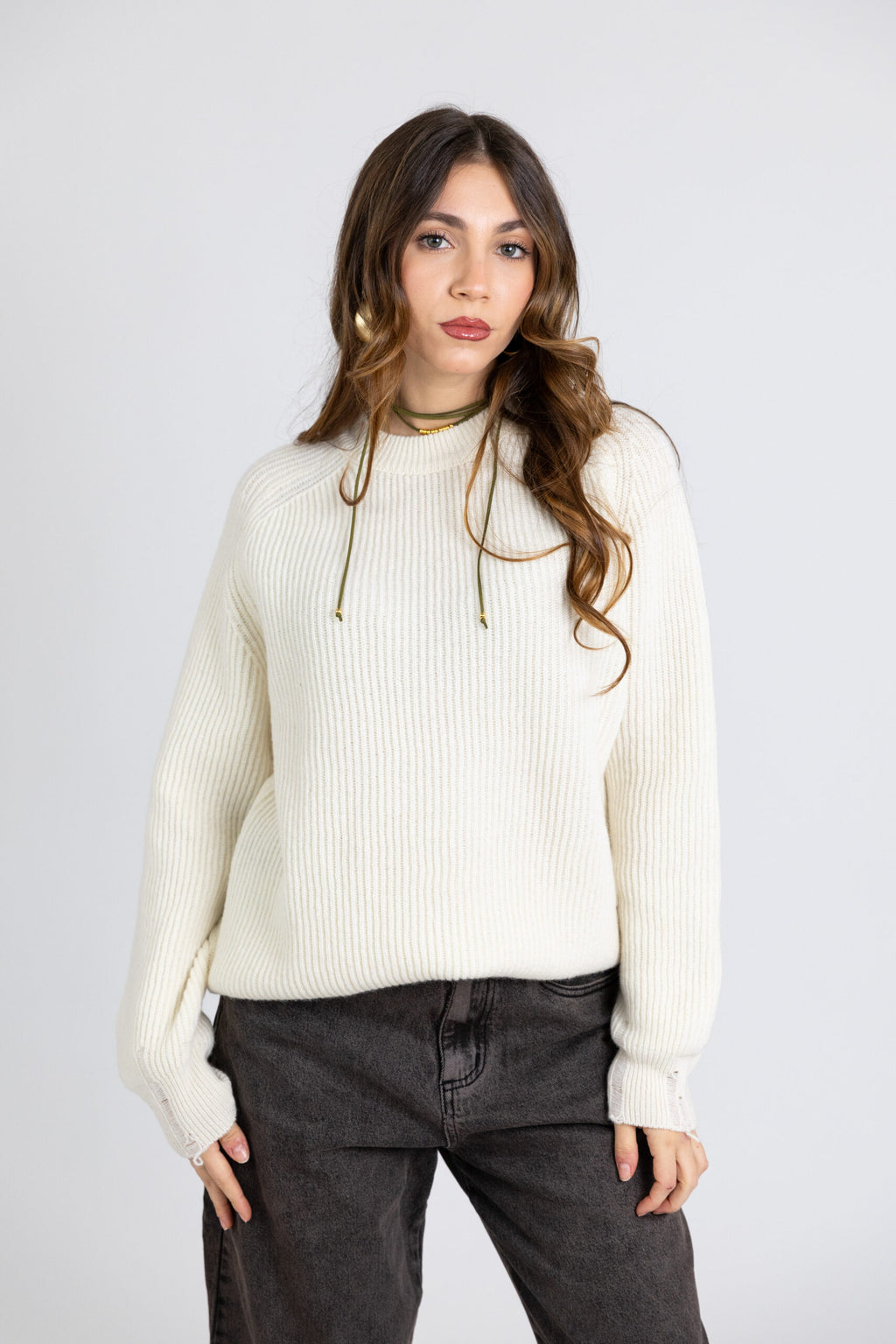 Maglia girocollo costa inglese