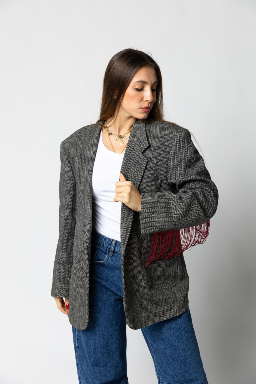Giacca sartoriale custom frange #2