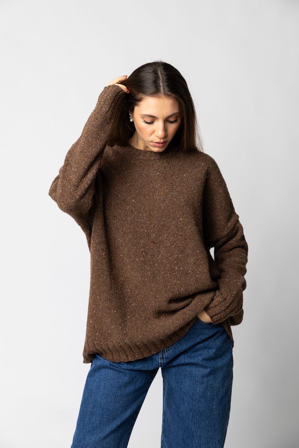 Maxi maglia con oblò