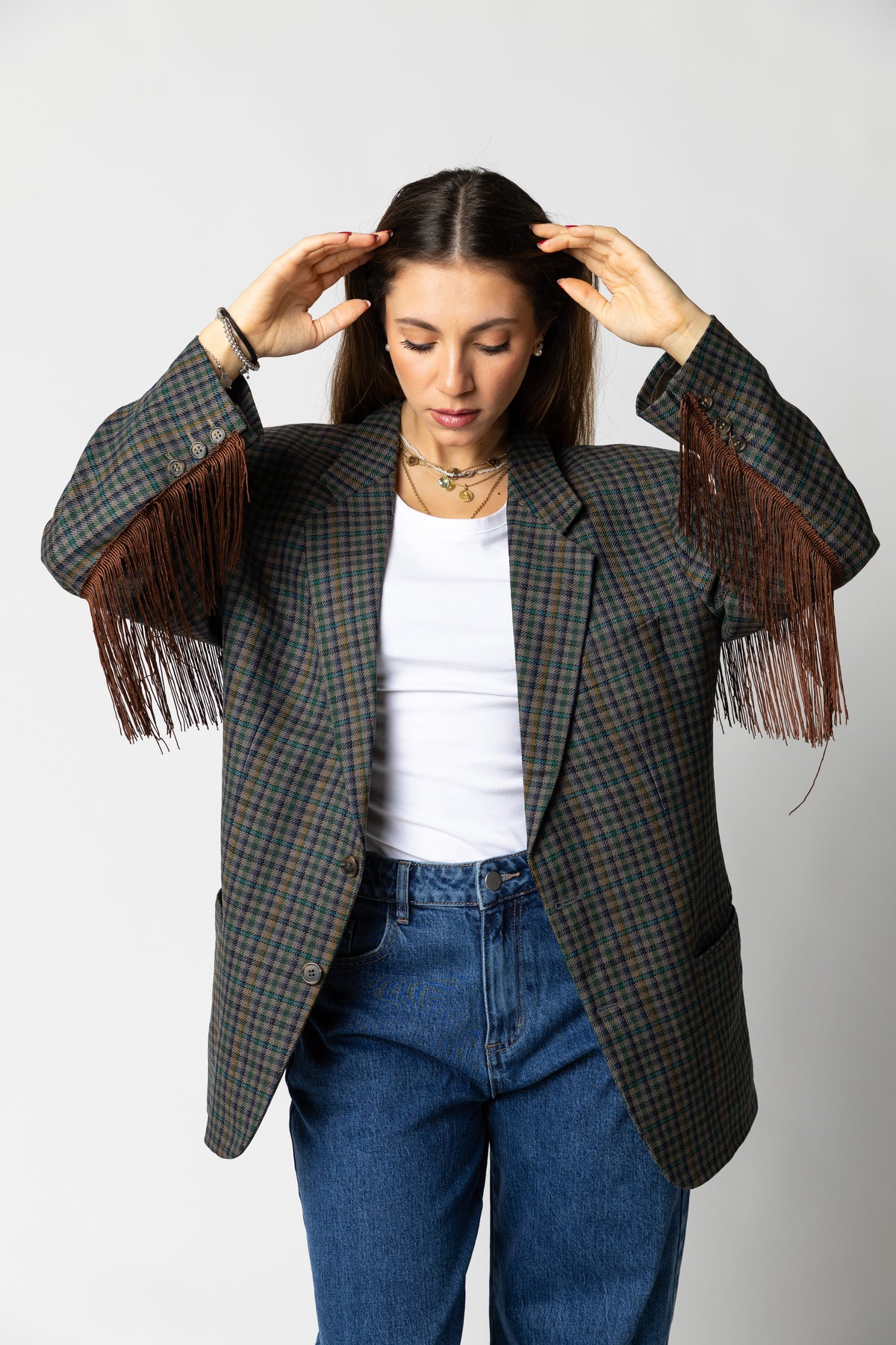 Giacca sartoriale custom frange #3