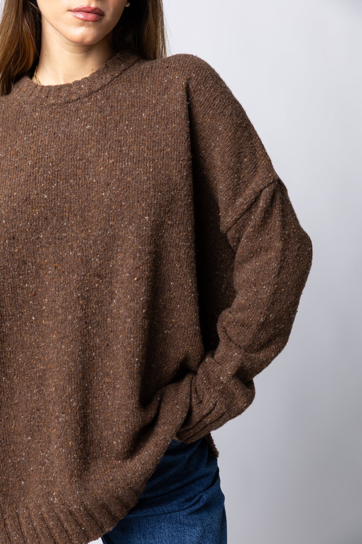 Maxi maglia con oblò