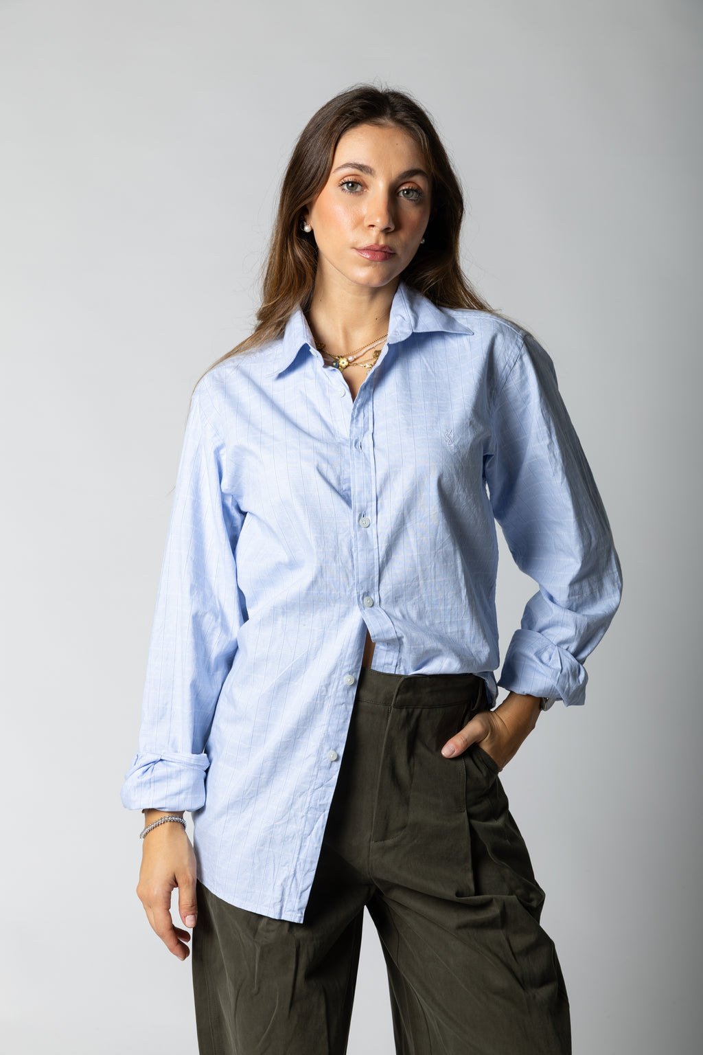 Pantalone regolare con pences Alera