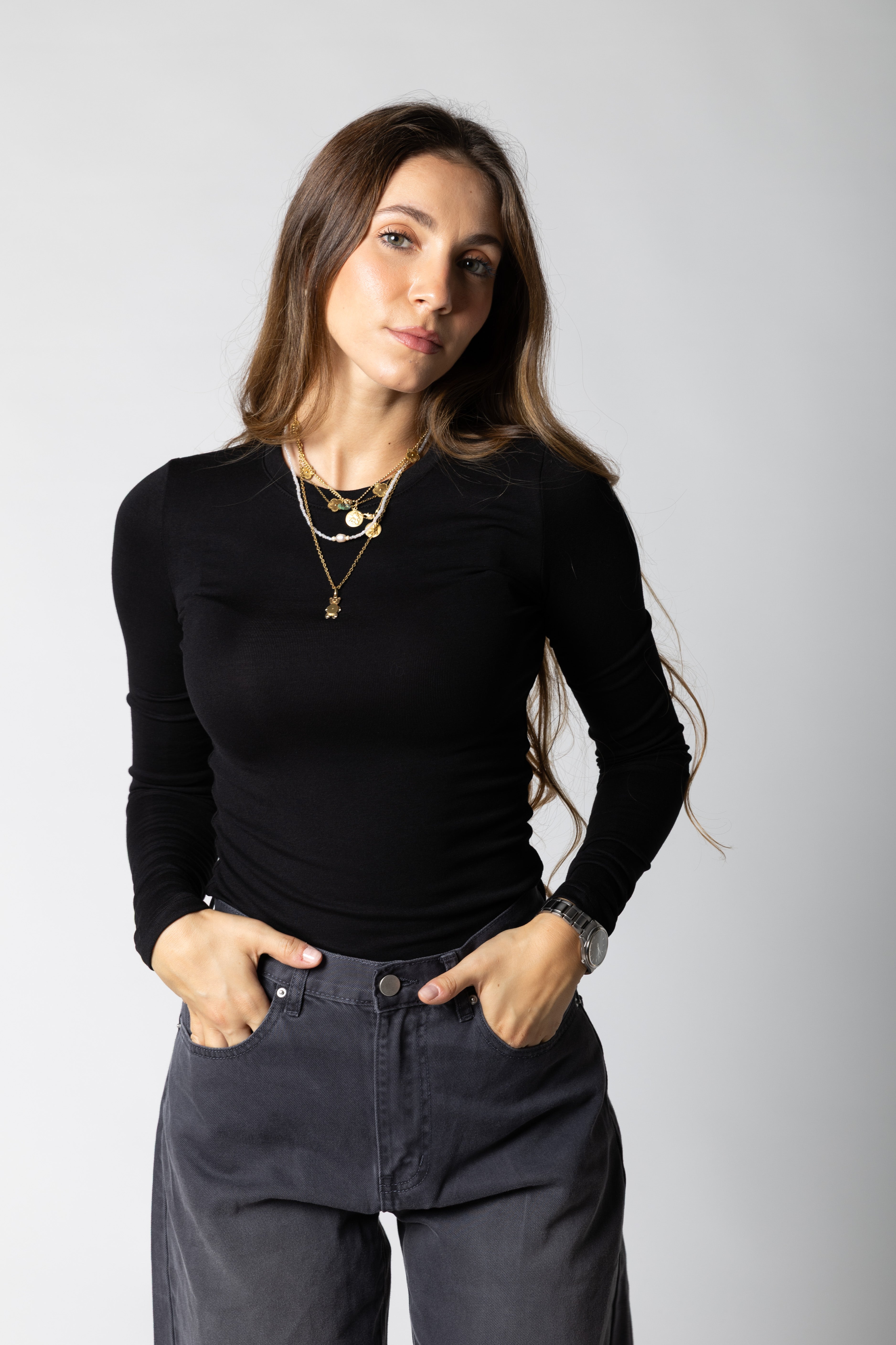 T-shirt Cecile a manica lunga