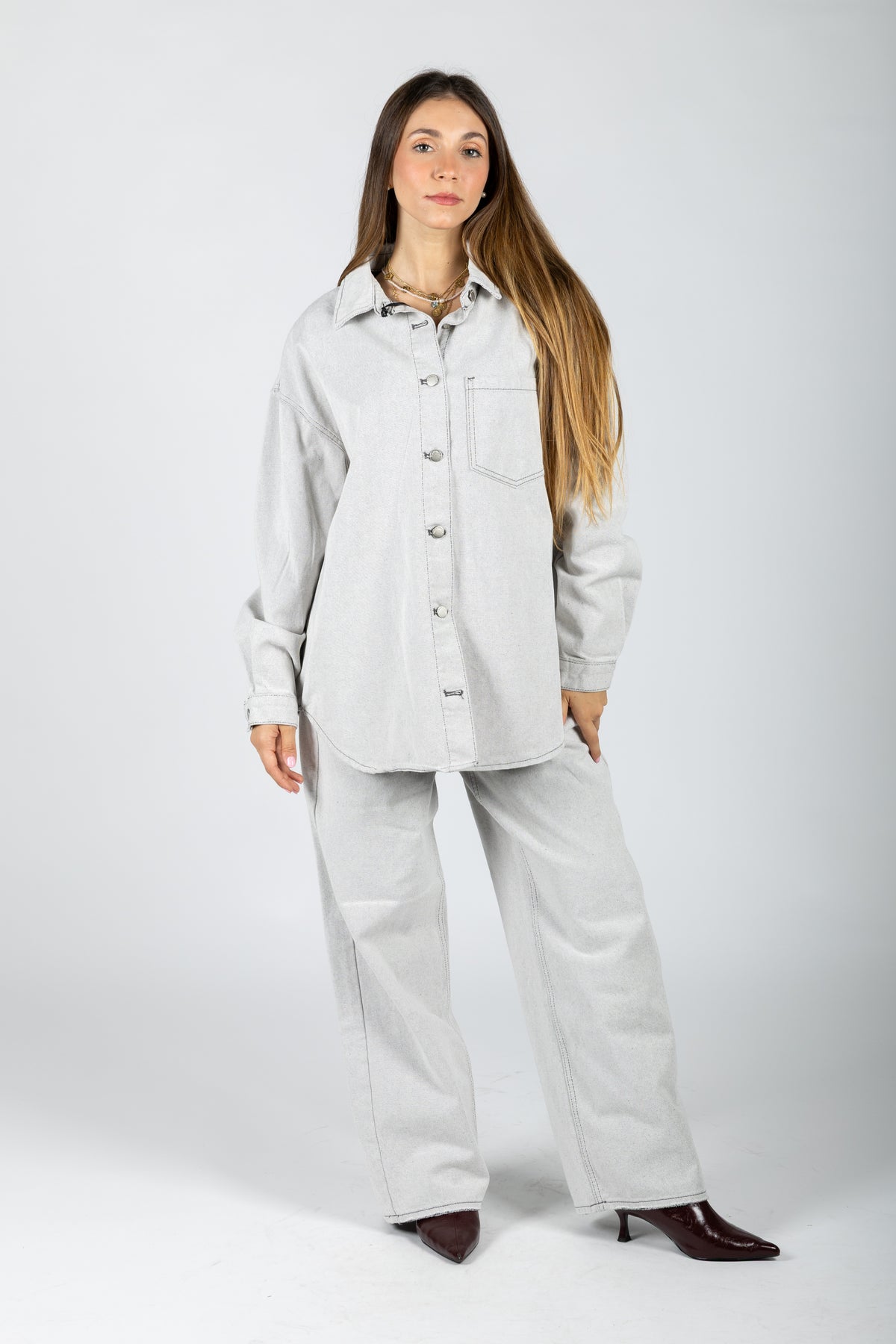 Camicia in denim di cotone