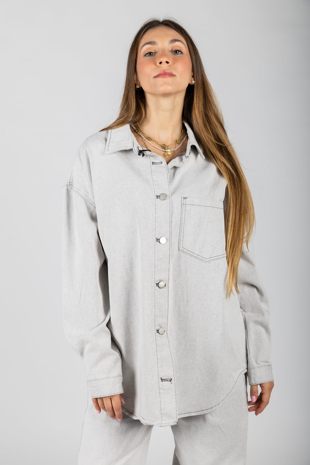 Camicia in denim di cotone