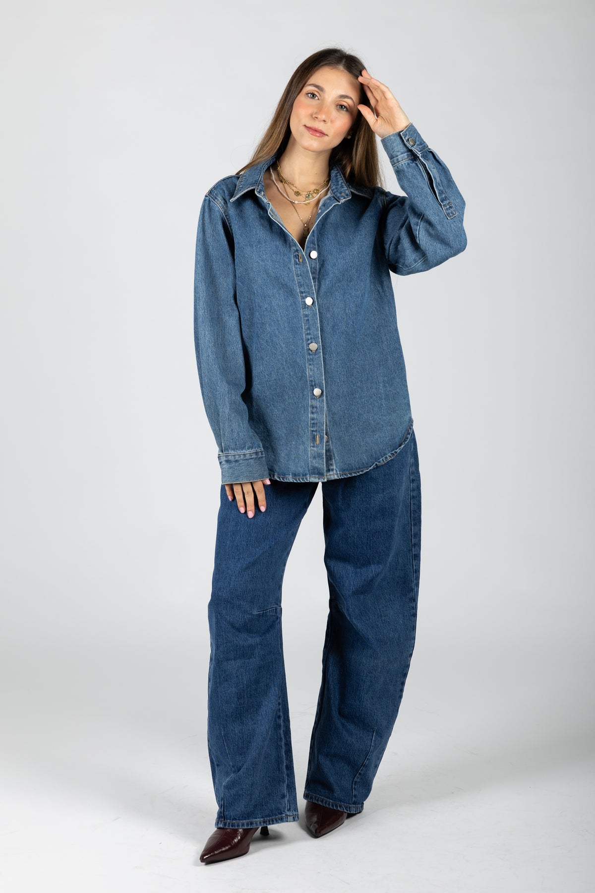 Camicia in denim regular fit