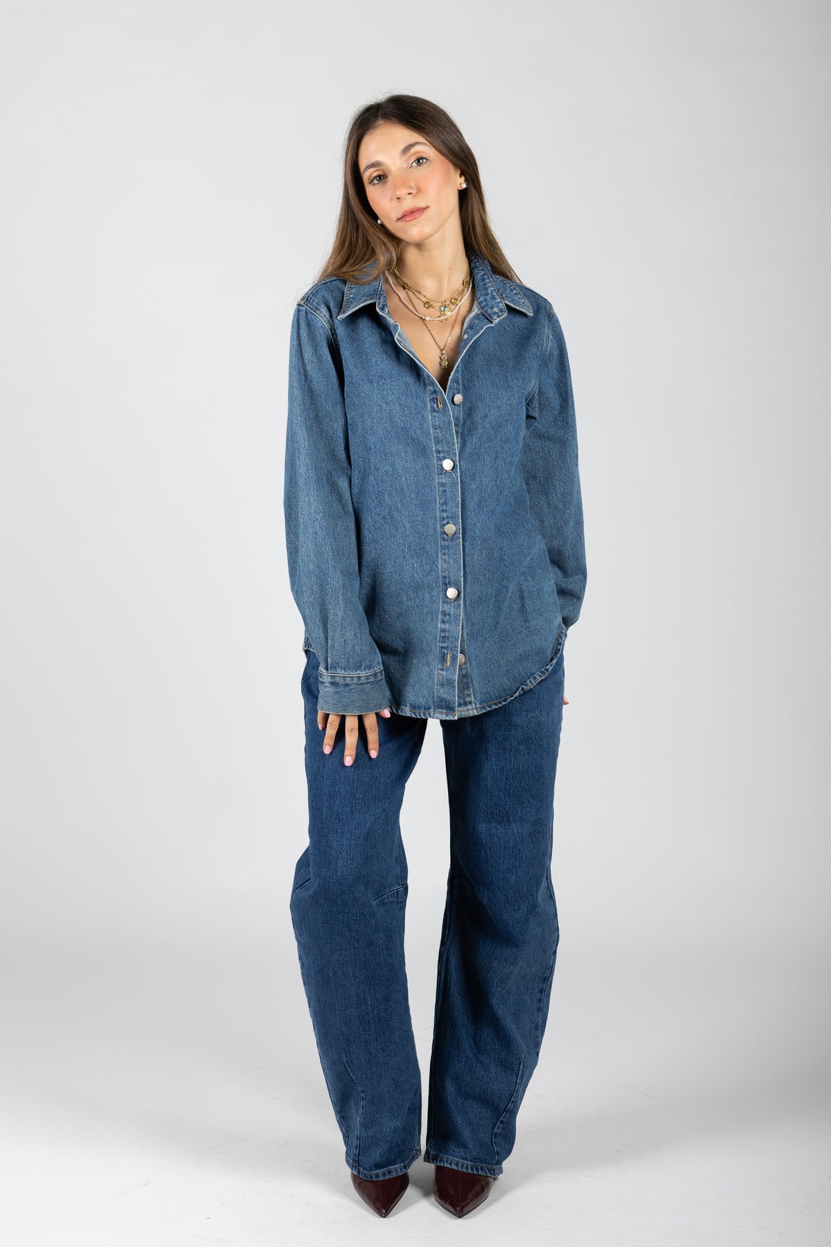 Camicia in denim regular fit
