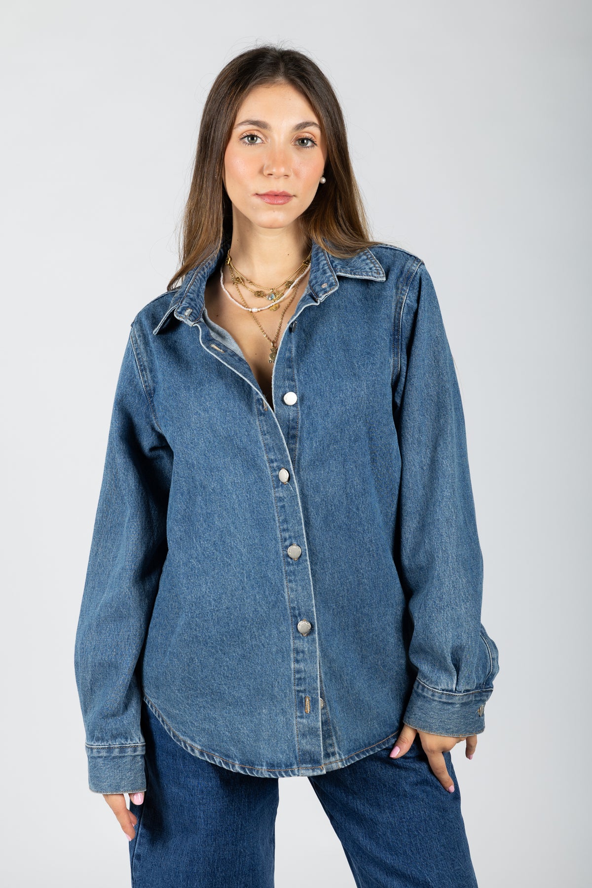 Camicia in denim regular fit