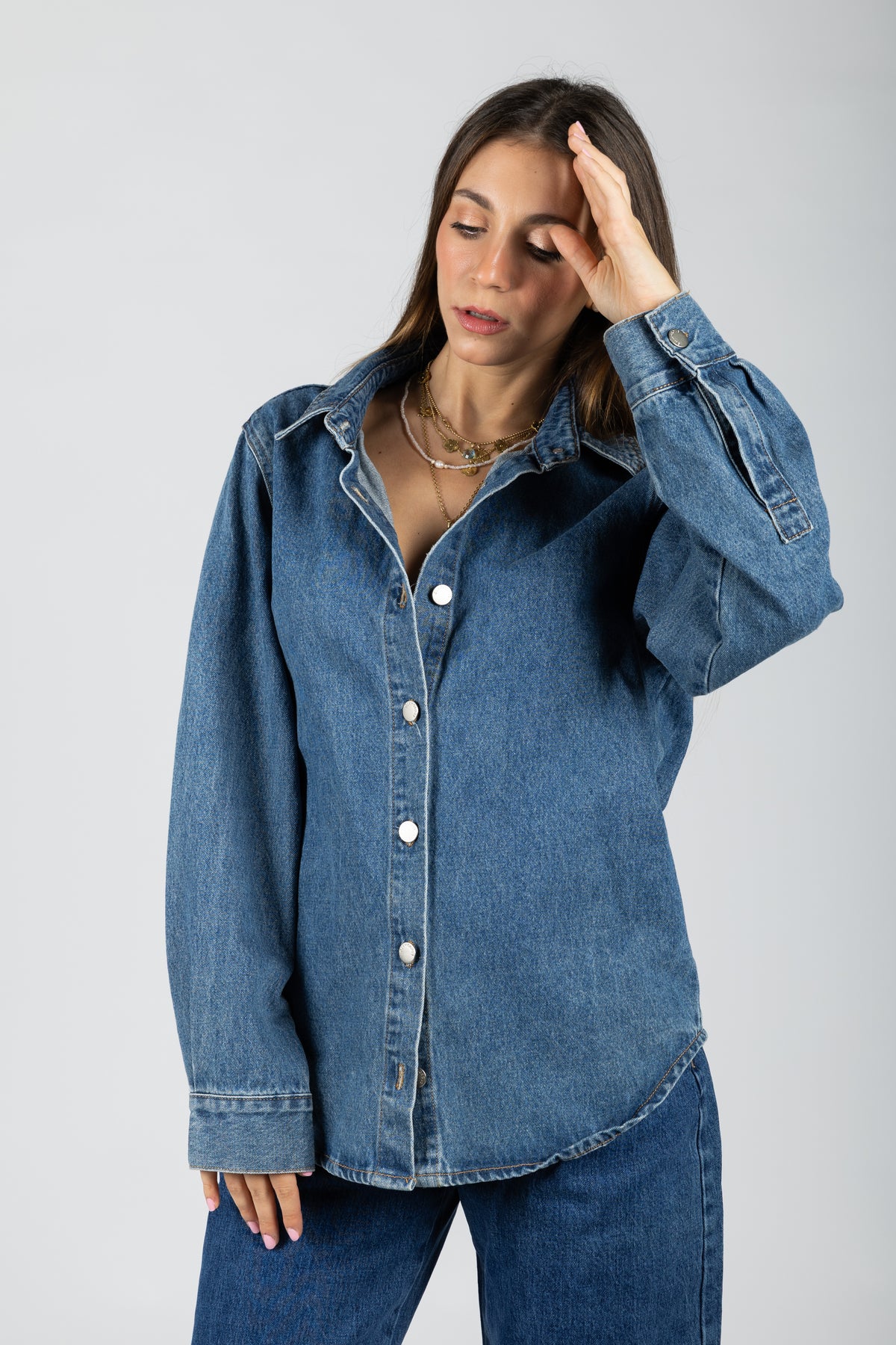 Camicia in denim regular fit