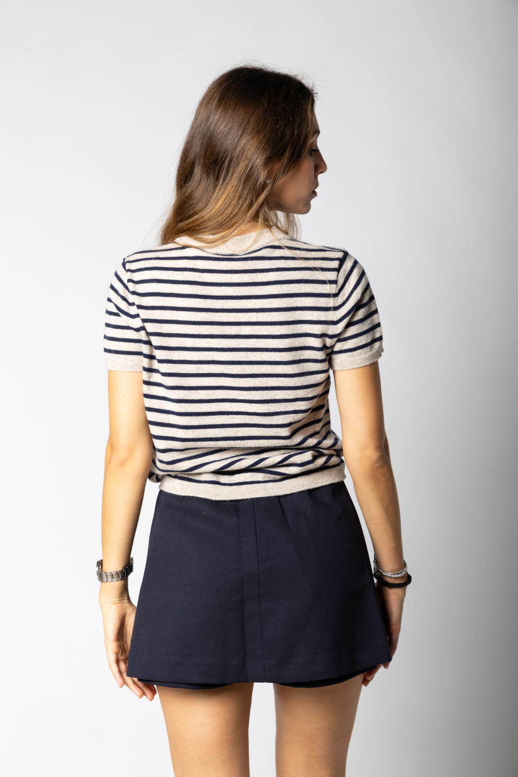 T-shirt in maglia Flerine