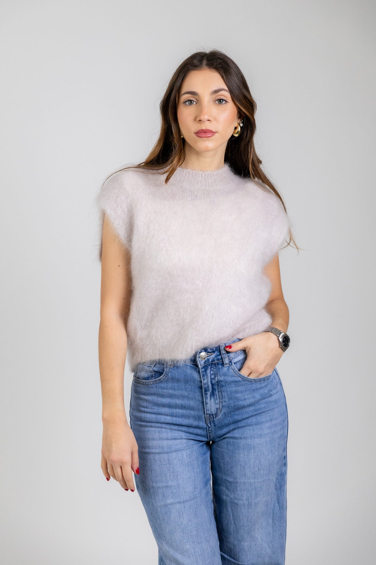 Smanicato soft in kid mohair
