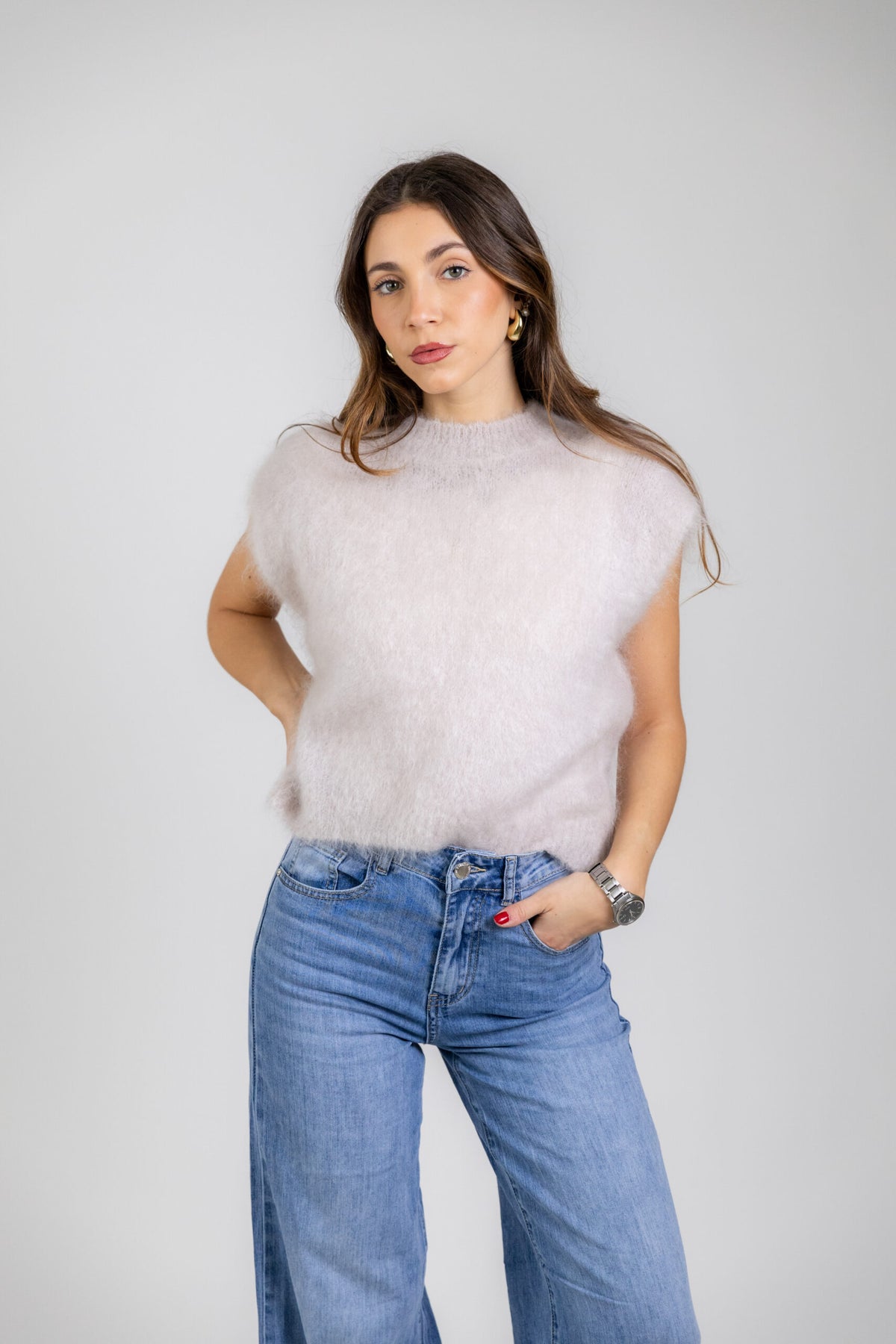 Smanicato soft in kid mohair