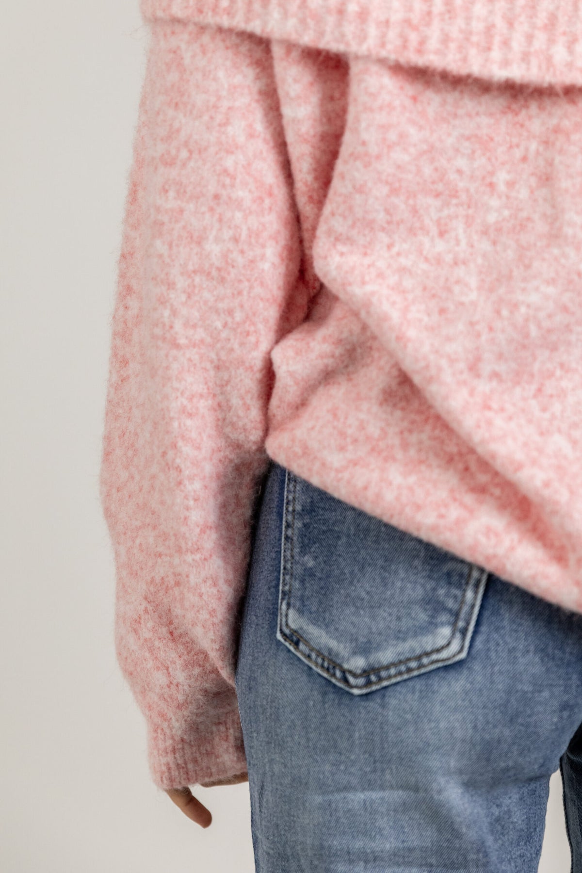Maglia soft con scollo bardot