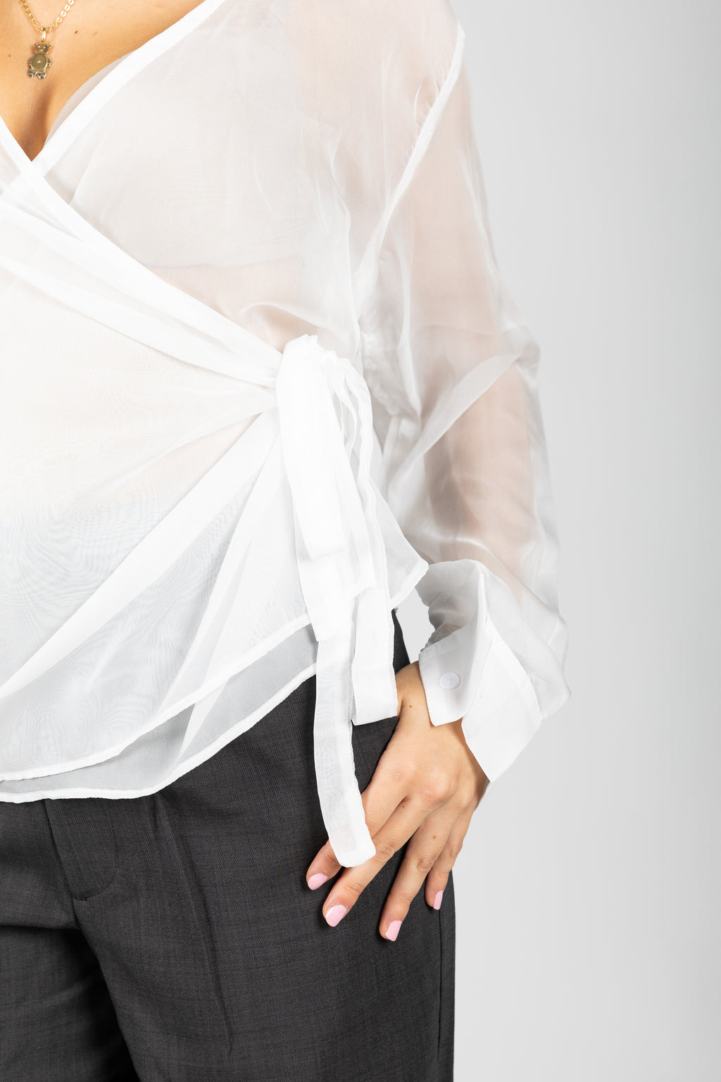 Camicia a portafoglio in voilè