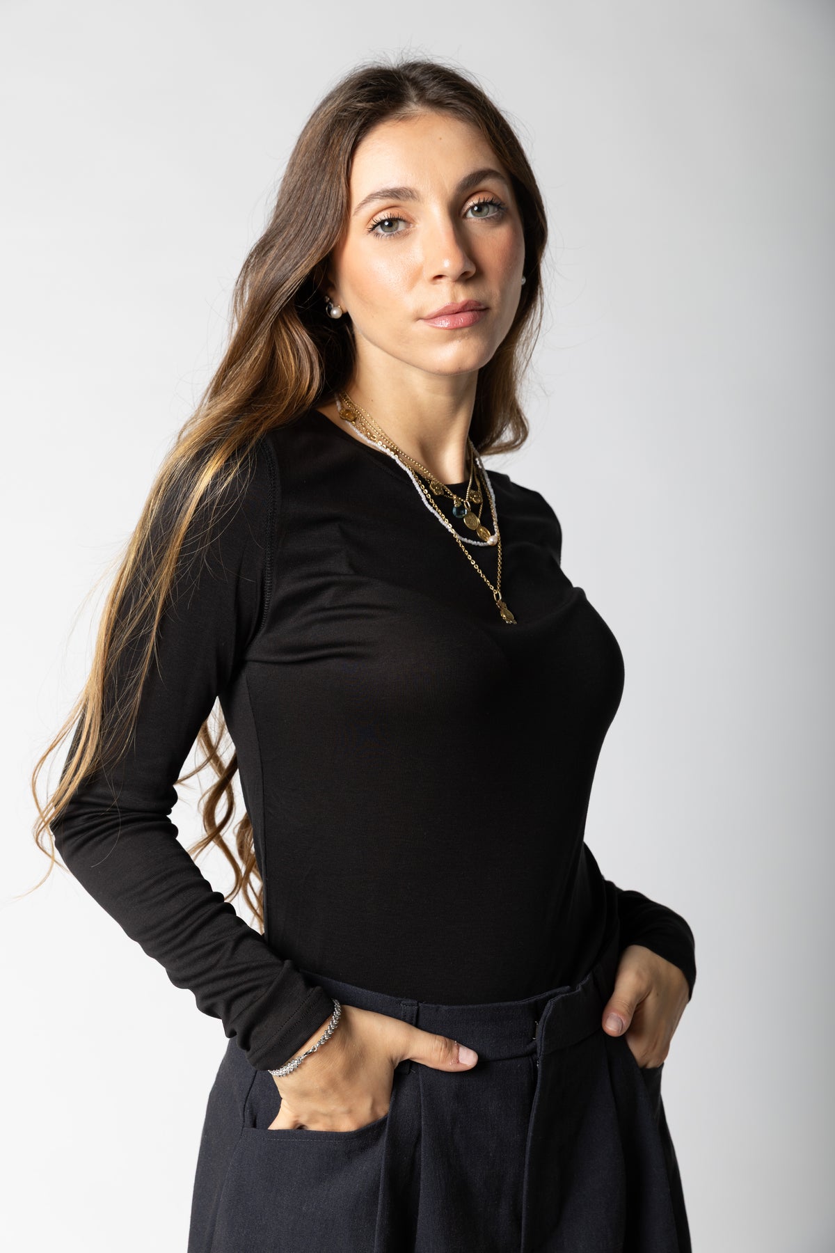 T-shirt Mireline a manica lunga