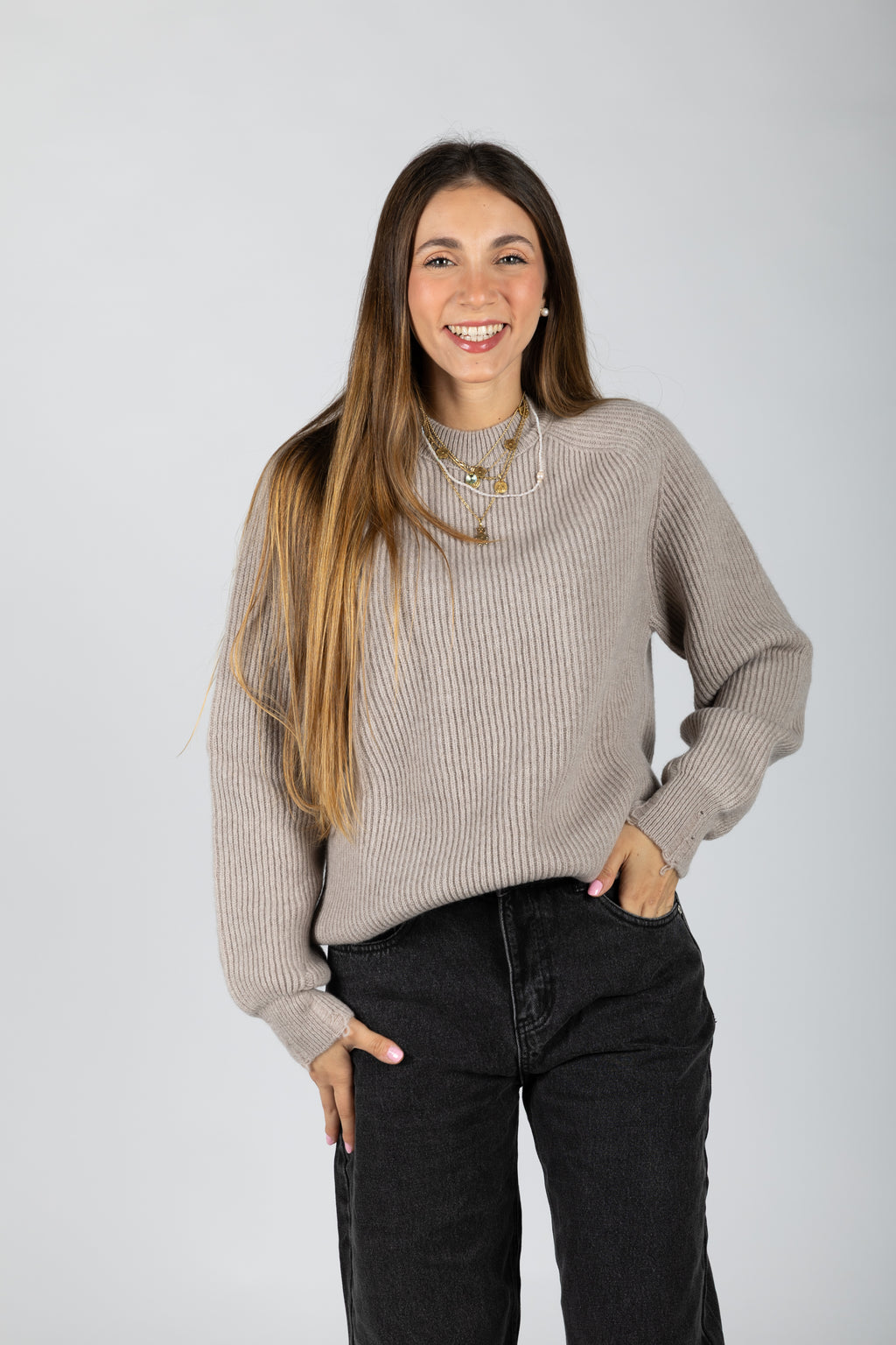 Maglia girocollo costa inglese