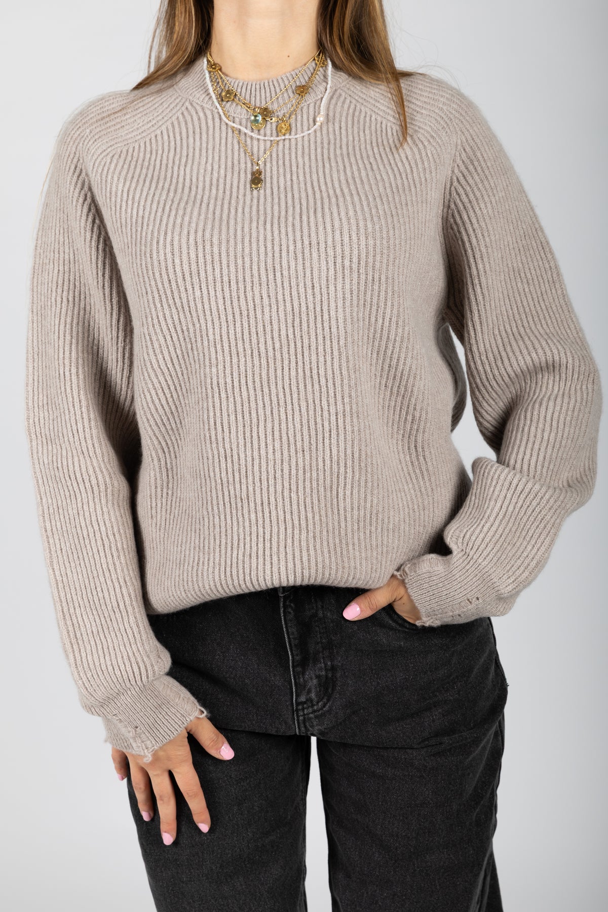 Maglia girocollo costa inglese