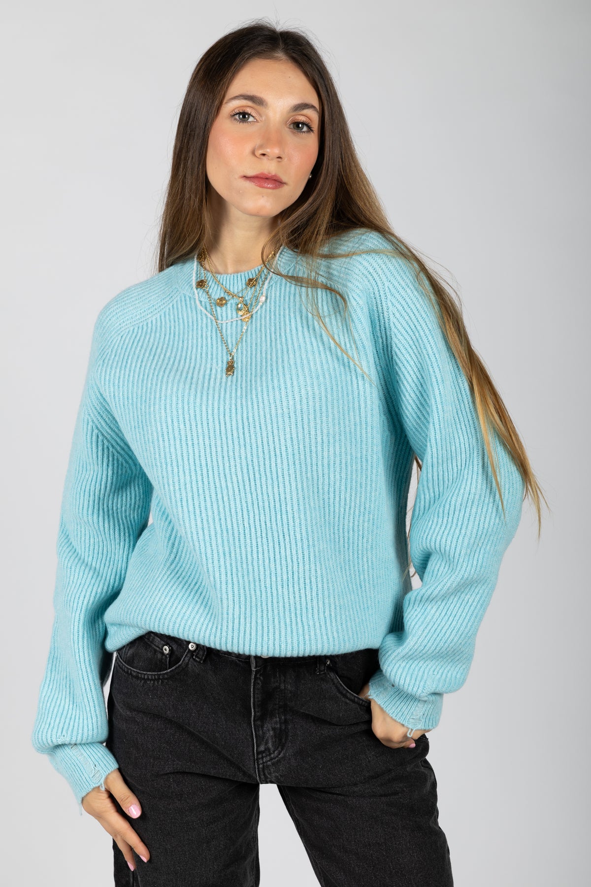 Maglia girocollo costa inglese