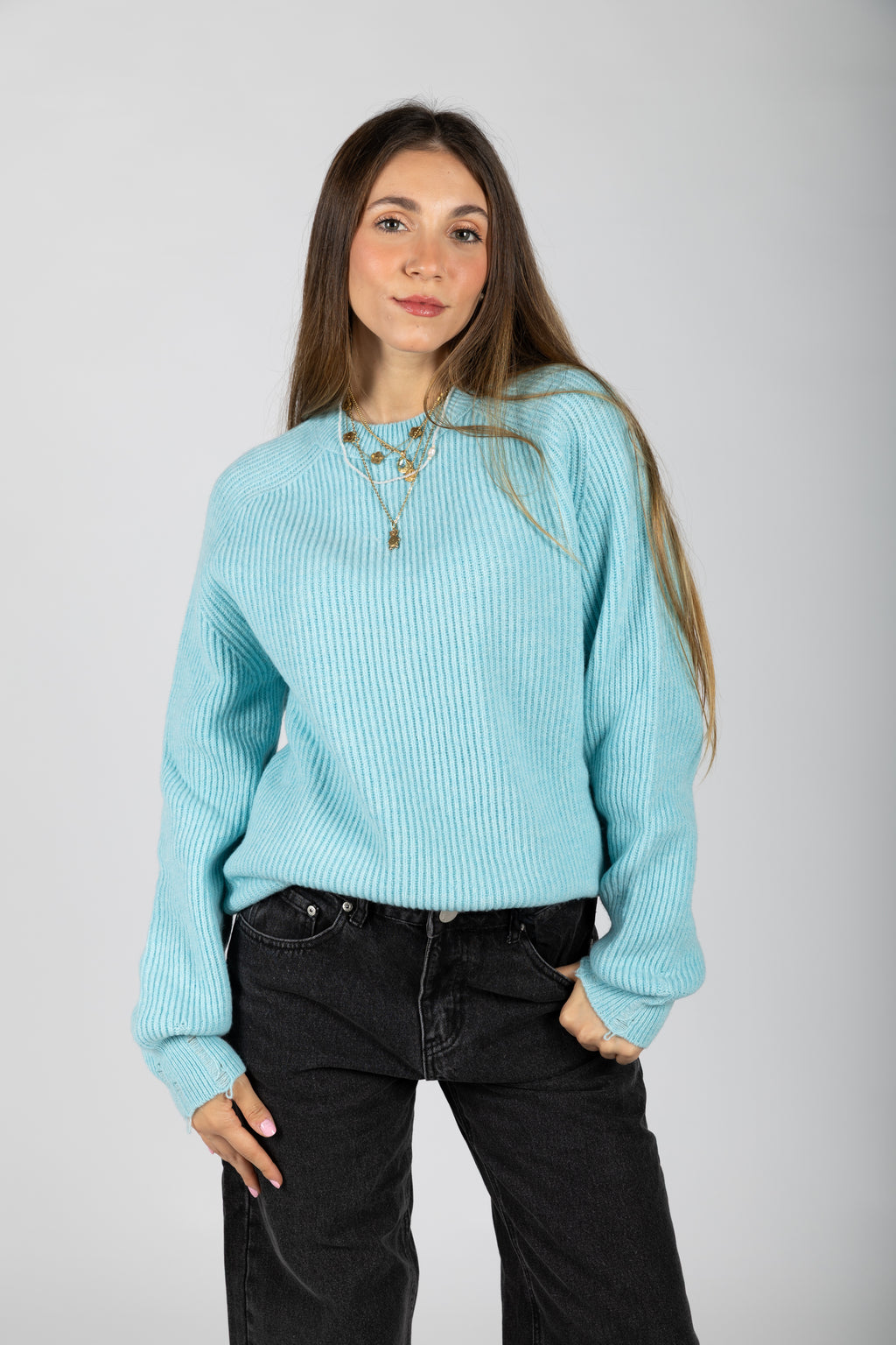 Maglia girocollo costa inglese