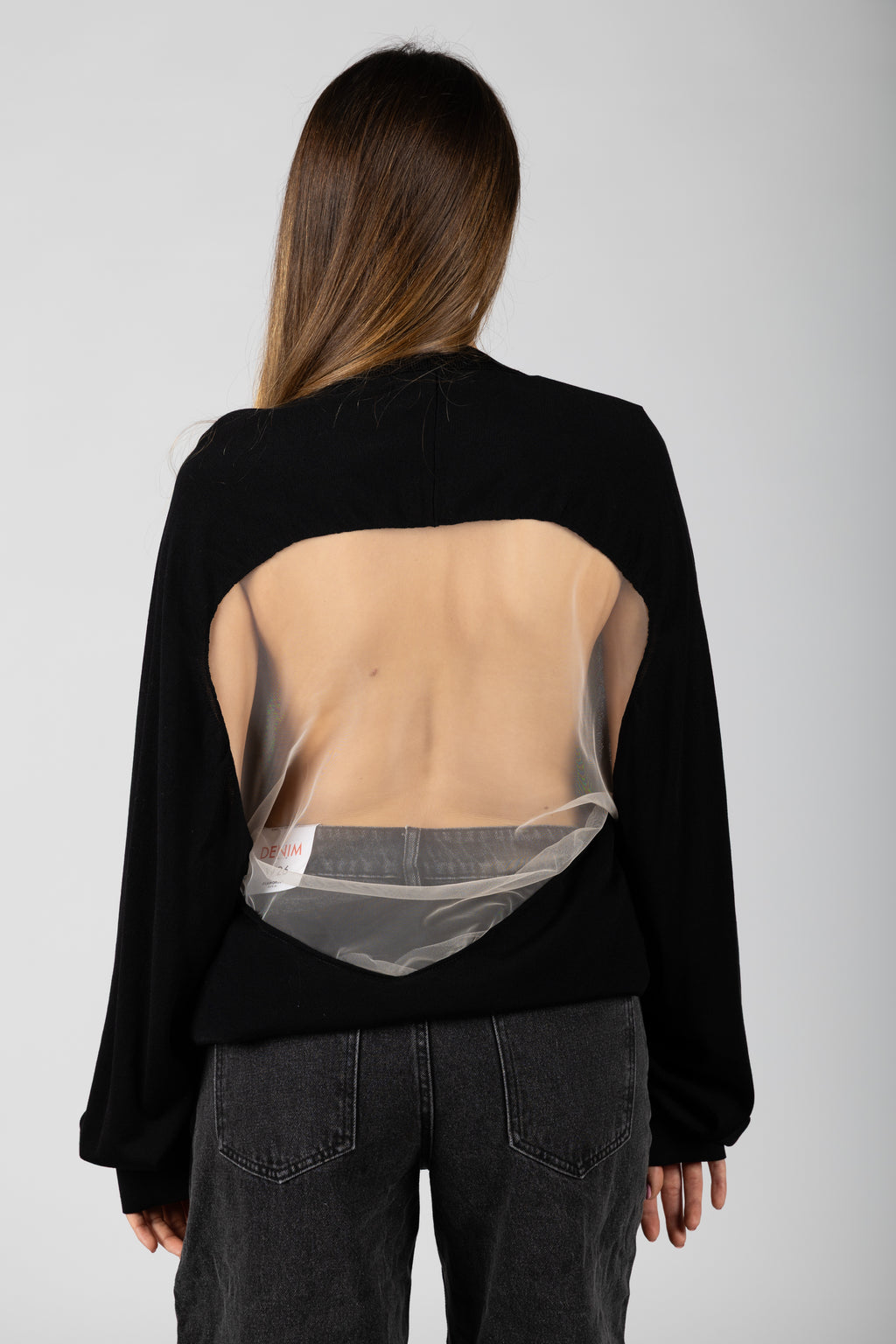 Maglia con schiena in voilè