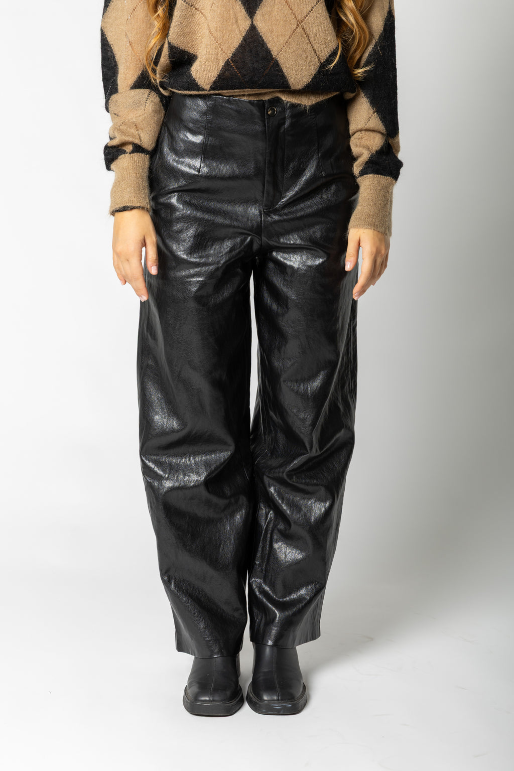 Pantalone in ecopelle Oralie