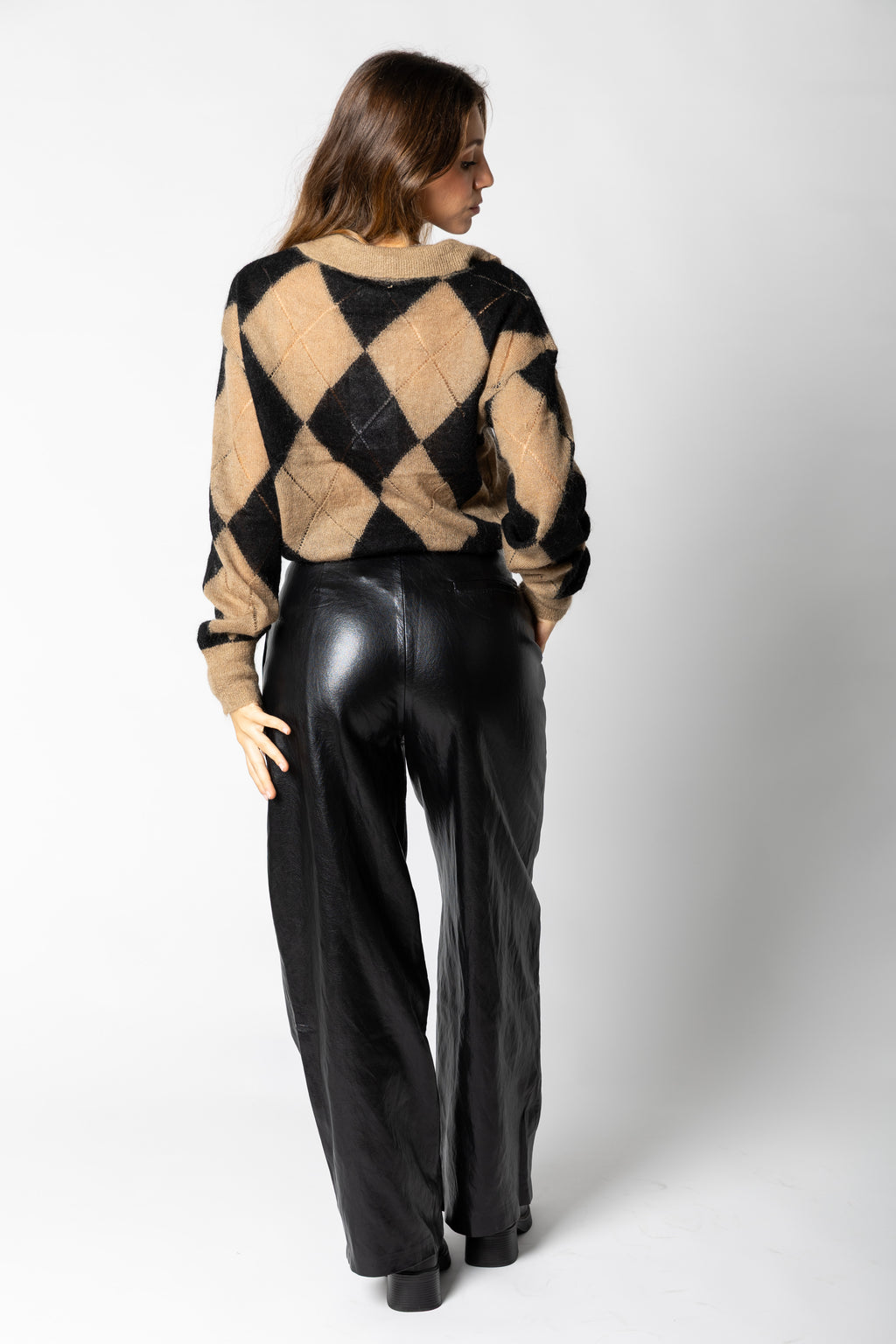 Pantalone in ecopelle Oralie