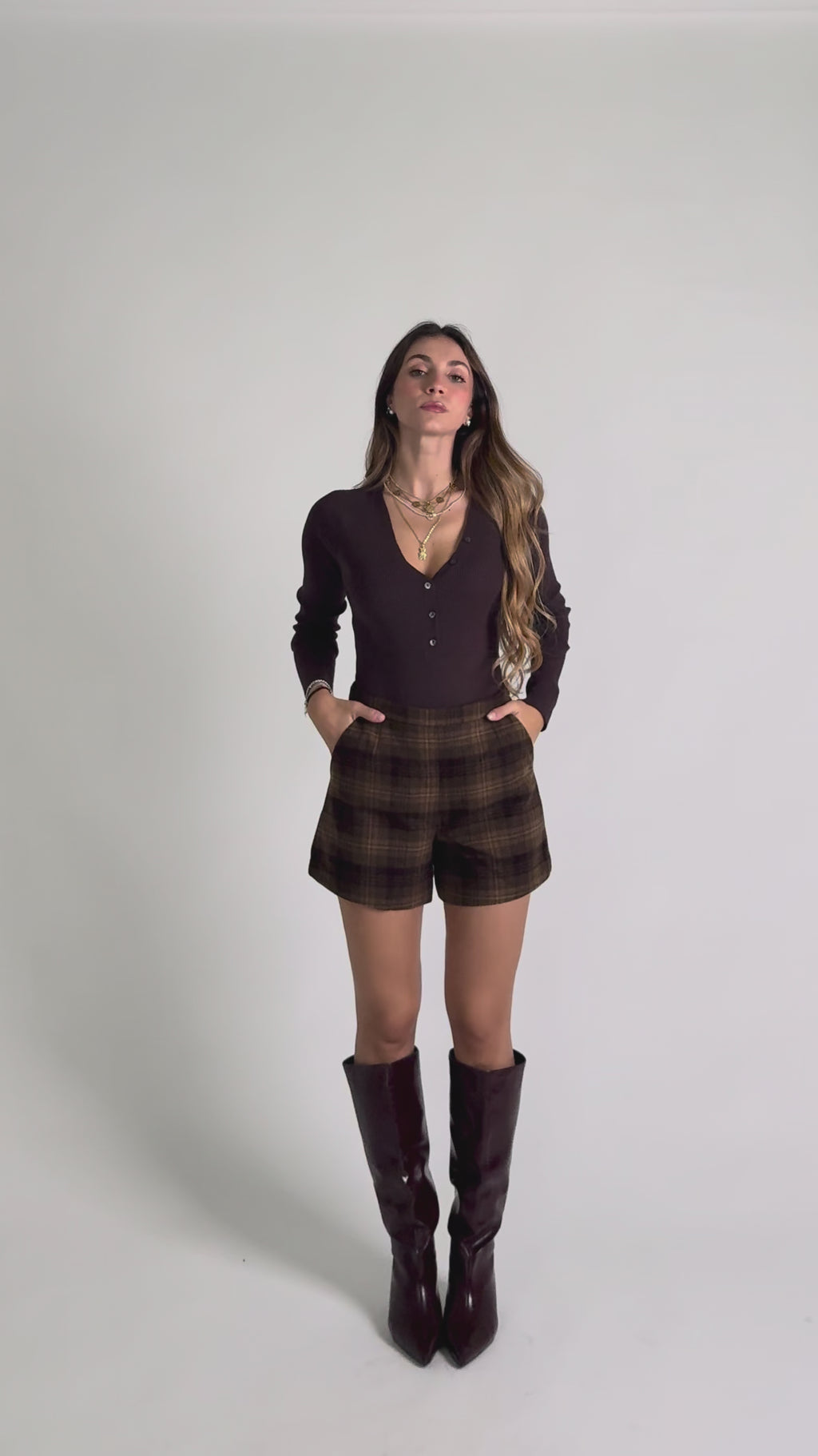 Bermuda in tweed Amina