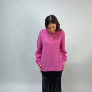 CASHMERE CAPSULE - Maglia girocollo in lana mohair ed alpaca - immagine 2