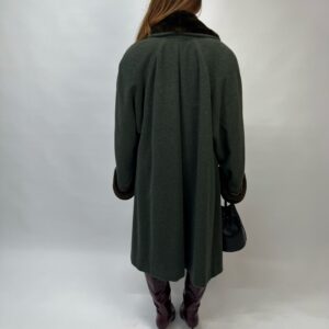 VINTAGE - Cappotto in lana con dettagli pelliccia - immagine 4