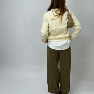 WNDR GRL - Pantalone dritto con cuciture a contrasto - immagine 2