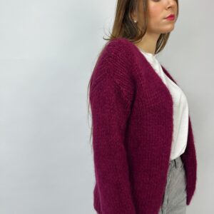 CASHMERE CAPSULE - Cardigan aperto con taglio dritto in mohair - immagine 4